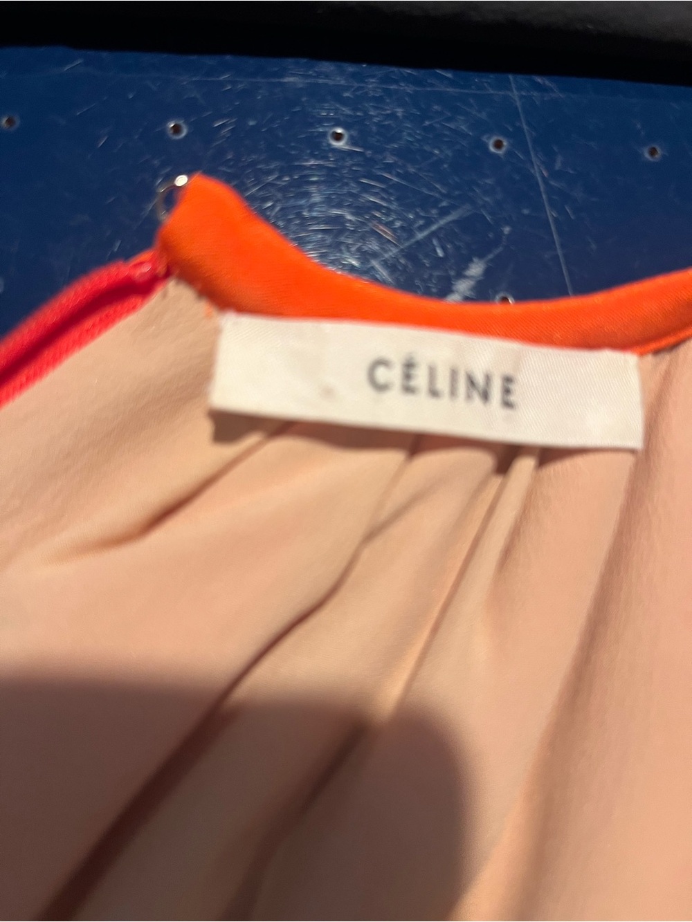 Celine by Phoebe Philo Bright Orange Halter Dress Size 8 - Picture 12 of 12